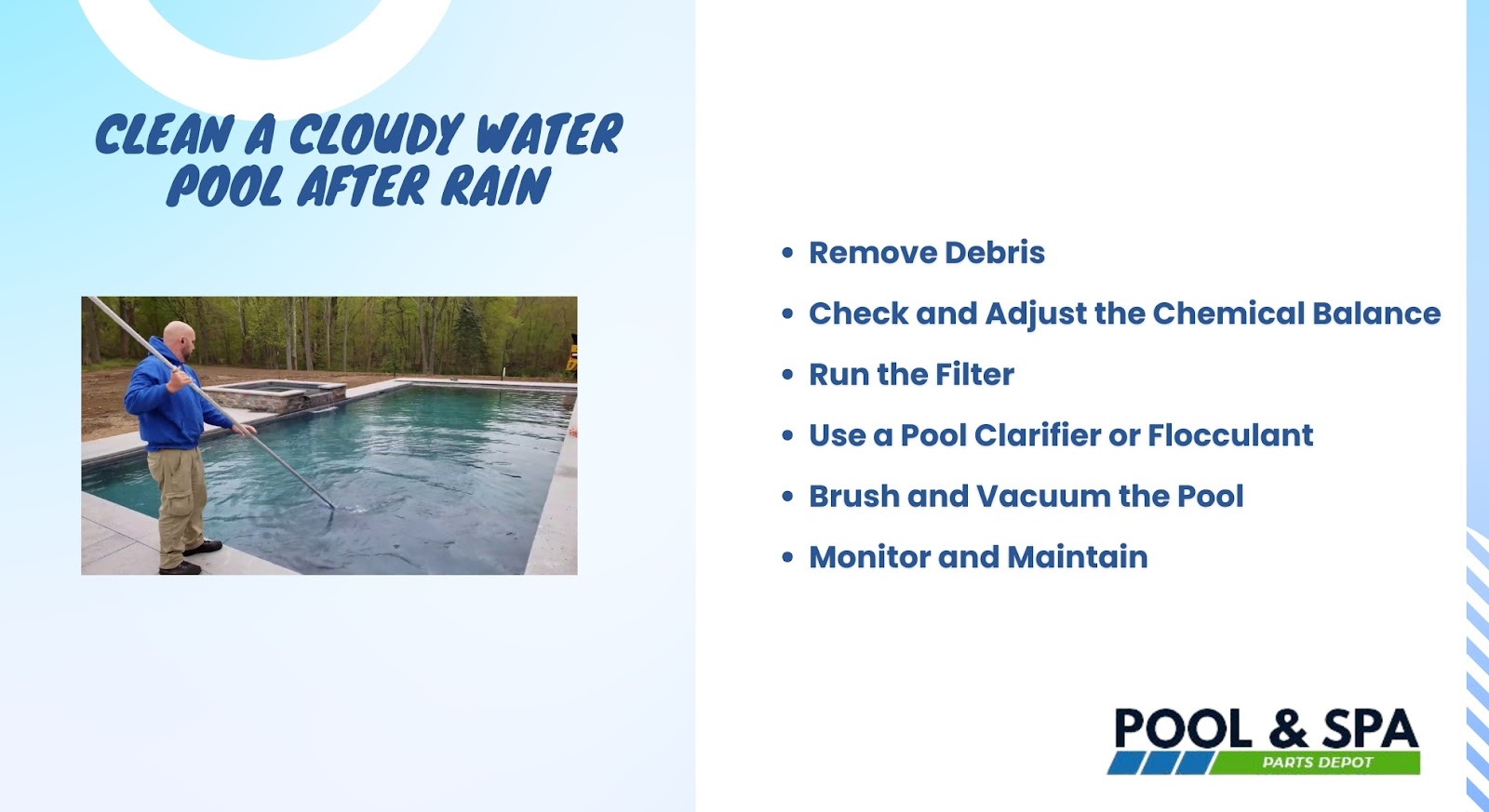How to Clean a Cloudy Water Pool After Rain?