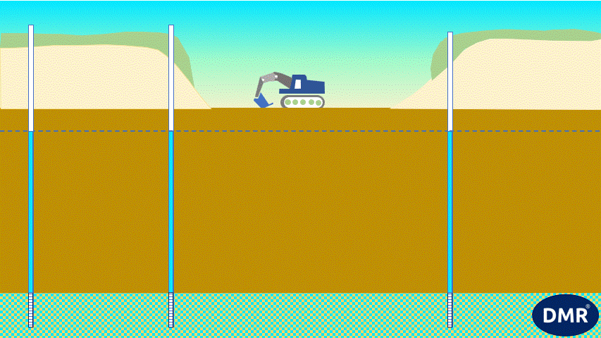 A cartoon of a bulldozer digging a hole

Description automatically generated