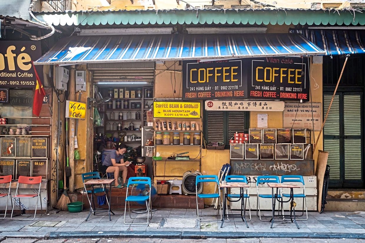 Coffee shops in various styles across Vietnam