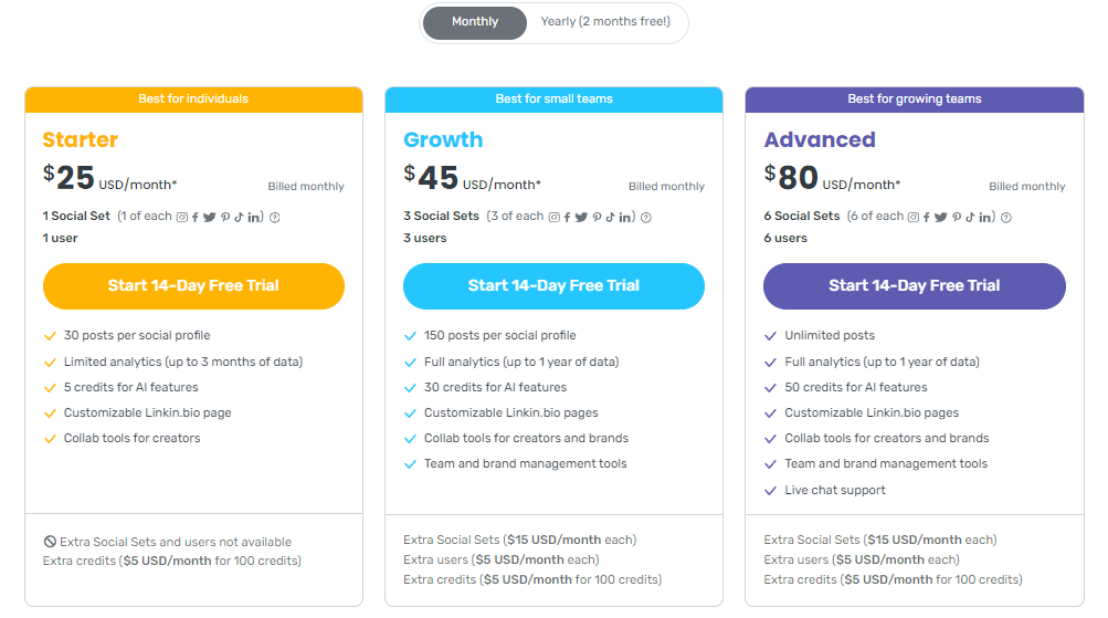 Pricing Plan for Later