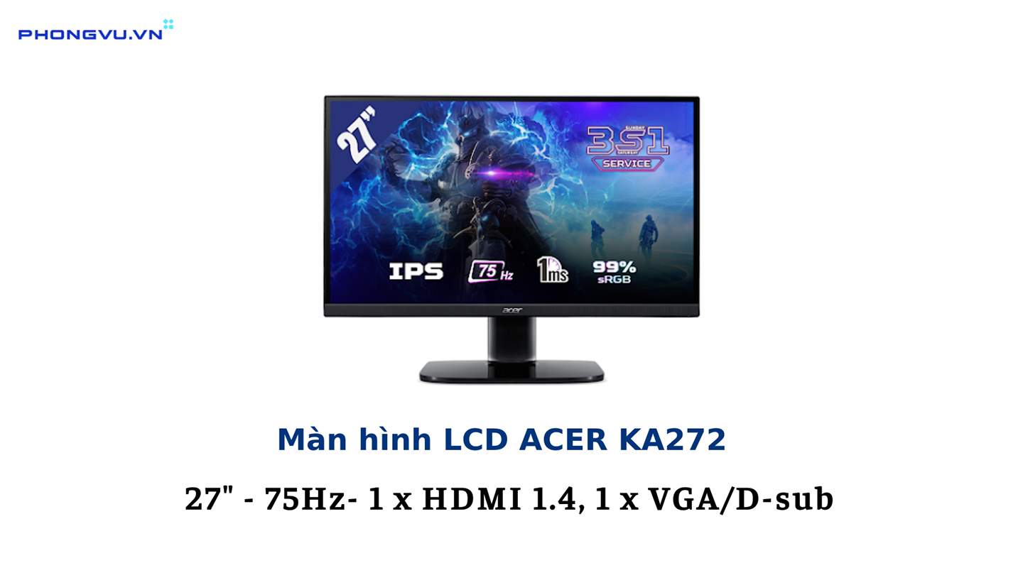 Màn hình LCD 27 inch ACER KA272 
