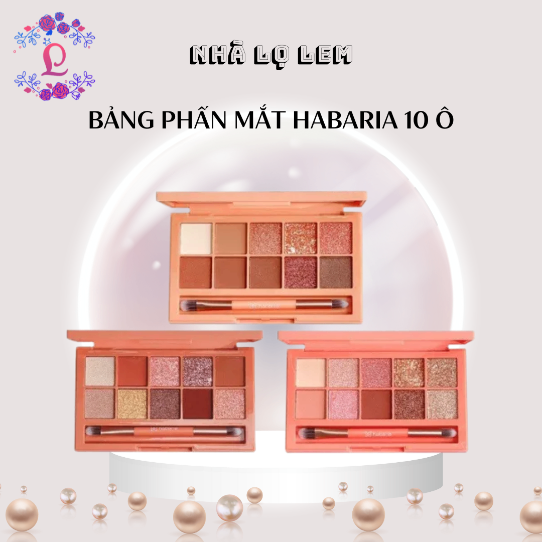 BẢNG PHẤN MẮT HABARIA 10 Ô