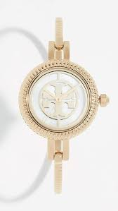  Tory Burch Eleanor Goldtone Stainless Steel Bracelet Watch
