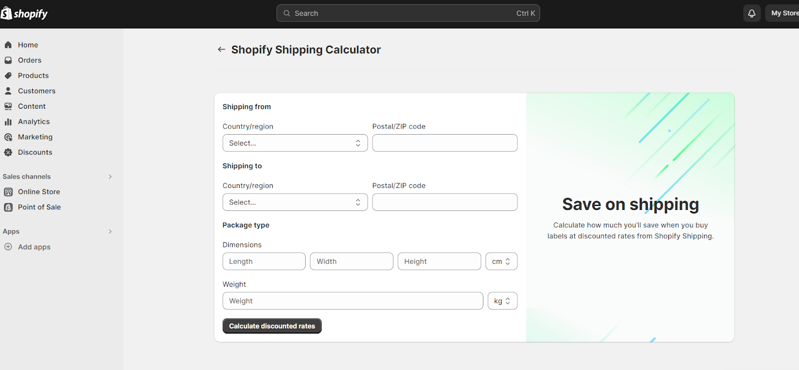 how to determine shipping costs when selling online