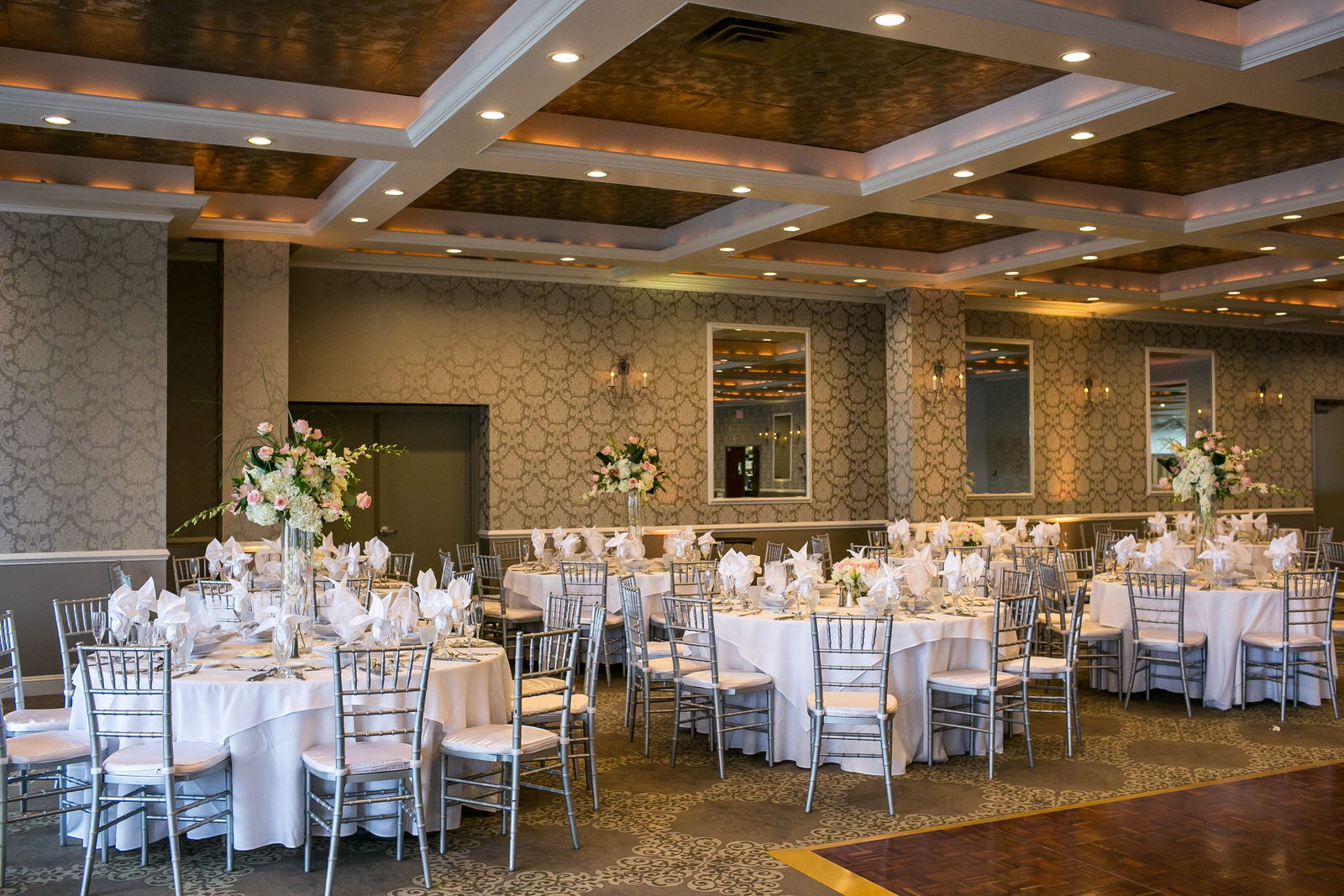 Venezia Waterfront Banquet Facility & Restaurant Wedding Photo of the waterfront ballroom by Boston Wedding Photographer Nicole Chan Photography