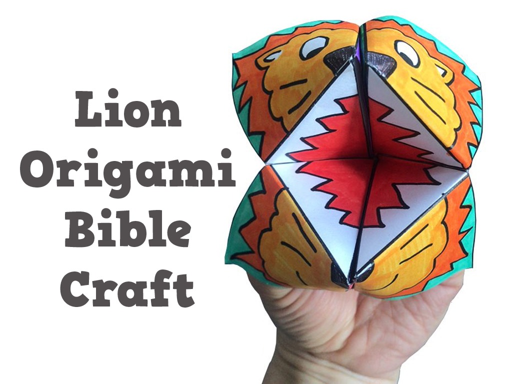 Lion Origami Bible Craft • MinistryArk