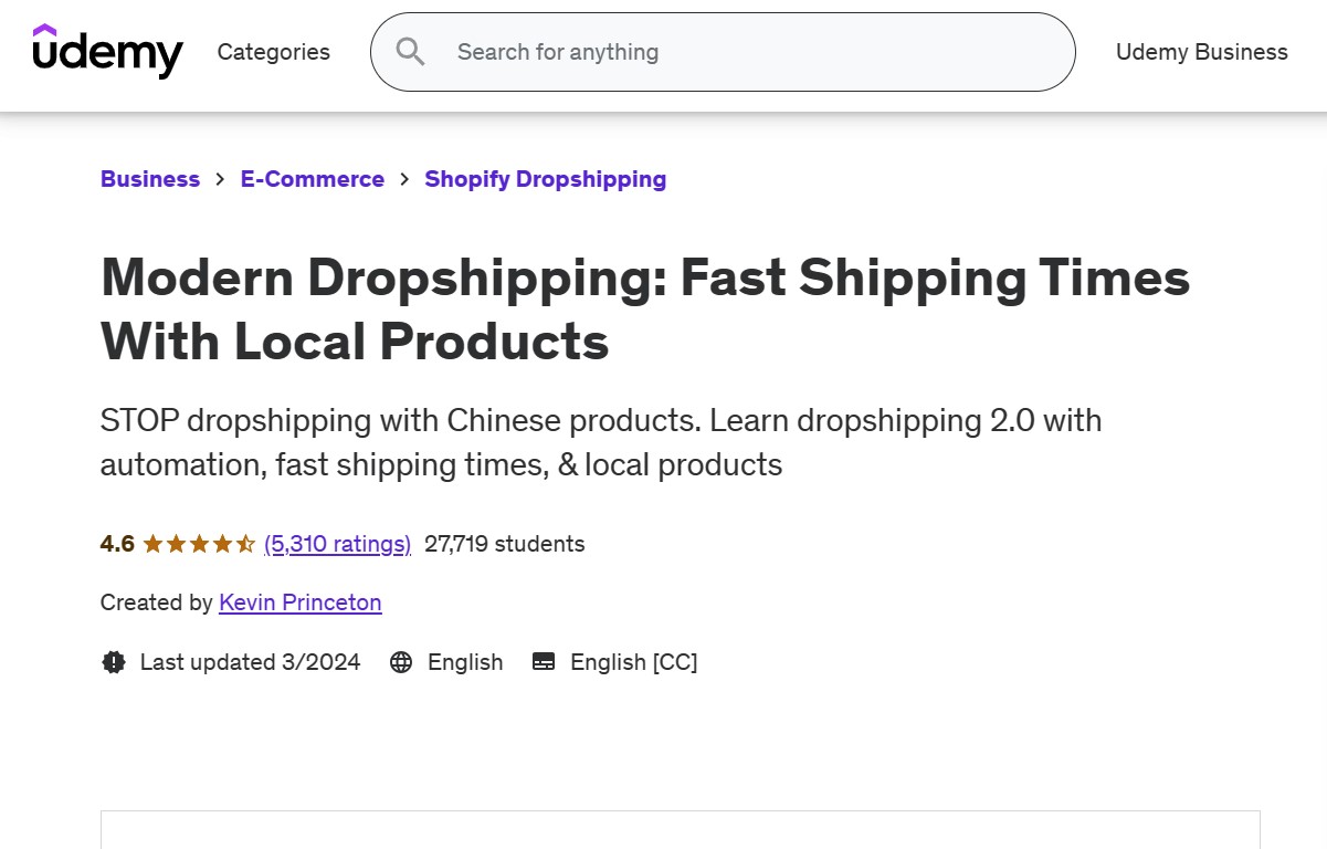 Modern Dropshipping Fast Shipping Times With Local Products