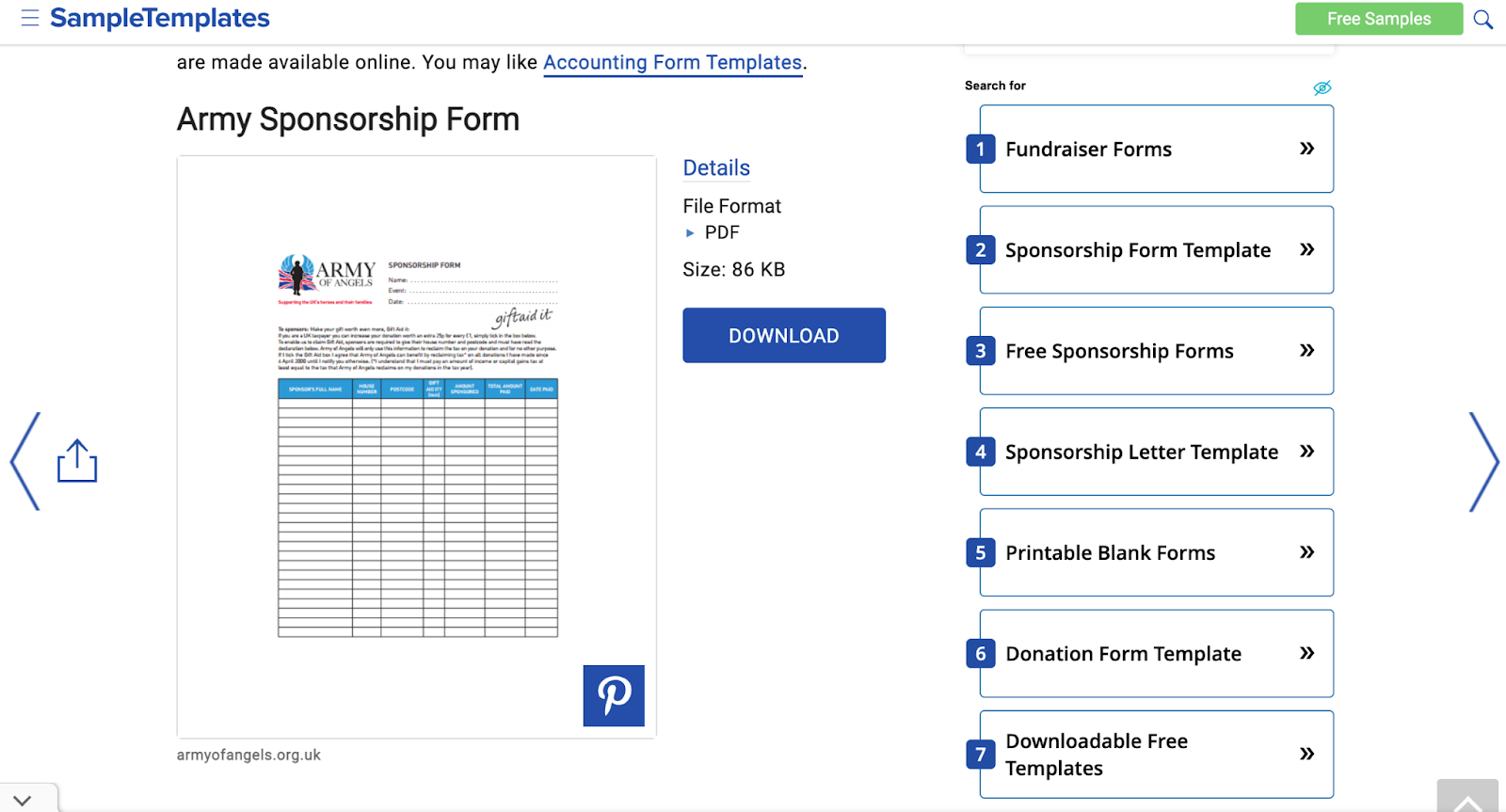 sponsorship form template, sample