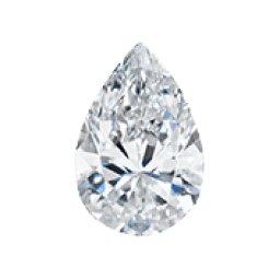 Pear shaped loose diamond