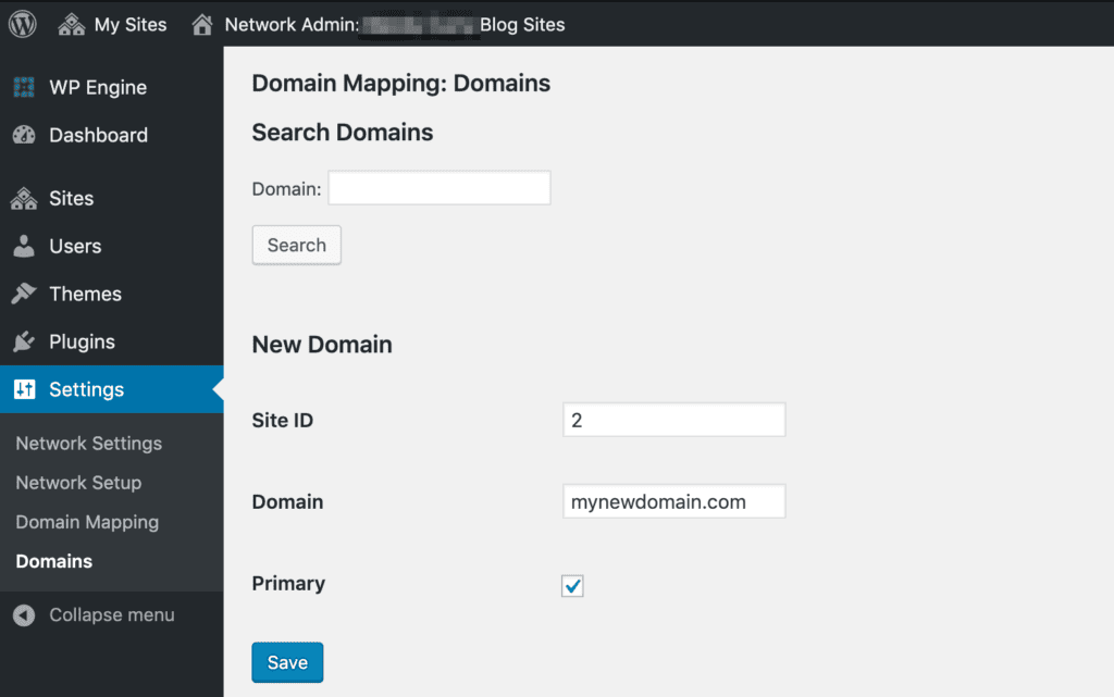 WordPress multisites; domain mapping