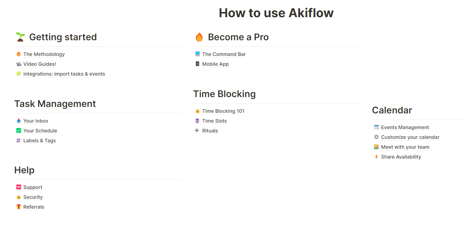 Akiflow's Customer Support