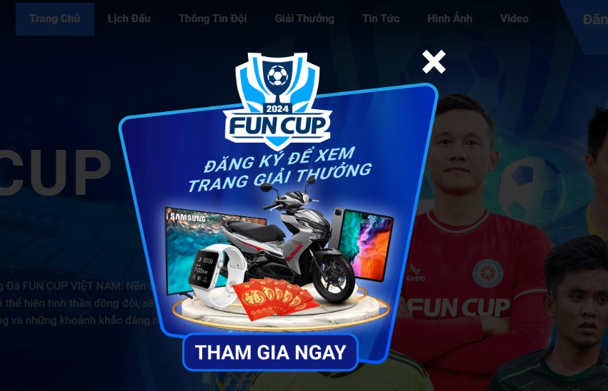 Dự đoán Fun Cup 2024 - Nhận thưởng siêu hấp dẫn