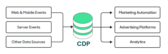 Diagram of a customer data platform