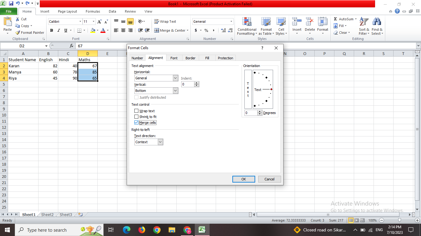 How to Merge and Split Cells in Excel - Easy Steps