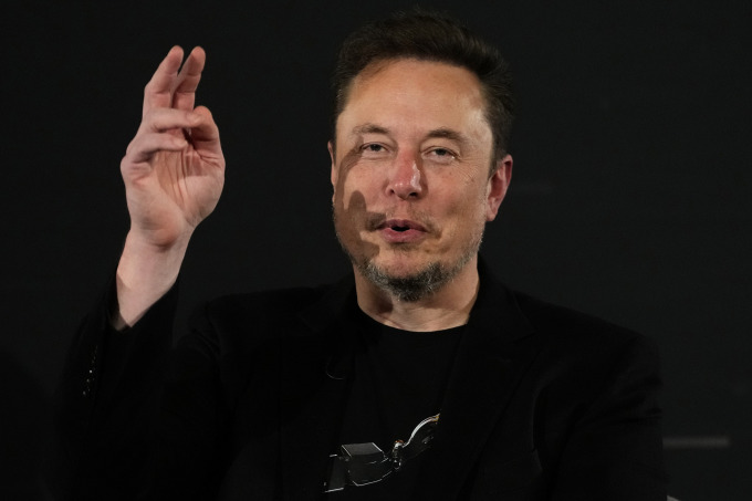 Tỷ phú Mỹ Elon Musk. Ảnh: AP