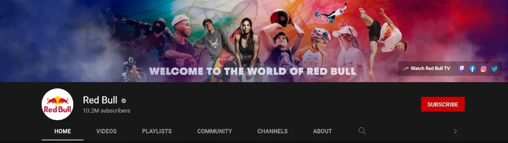 red bull youtube banner