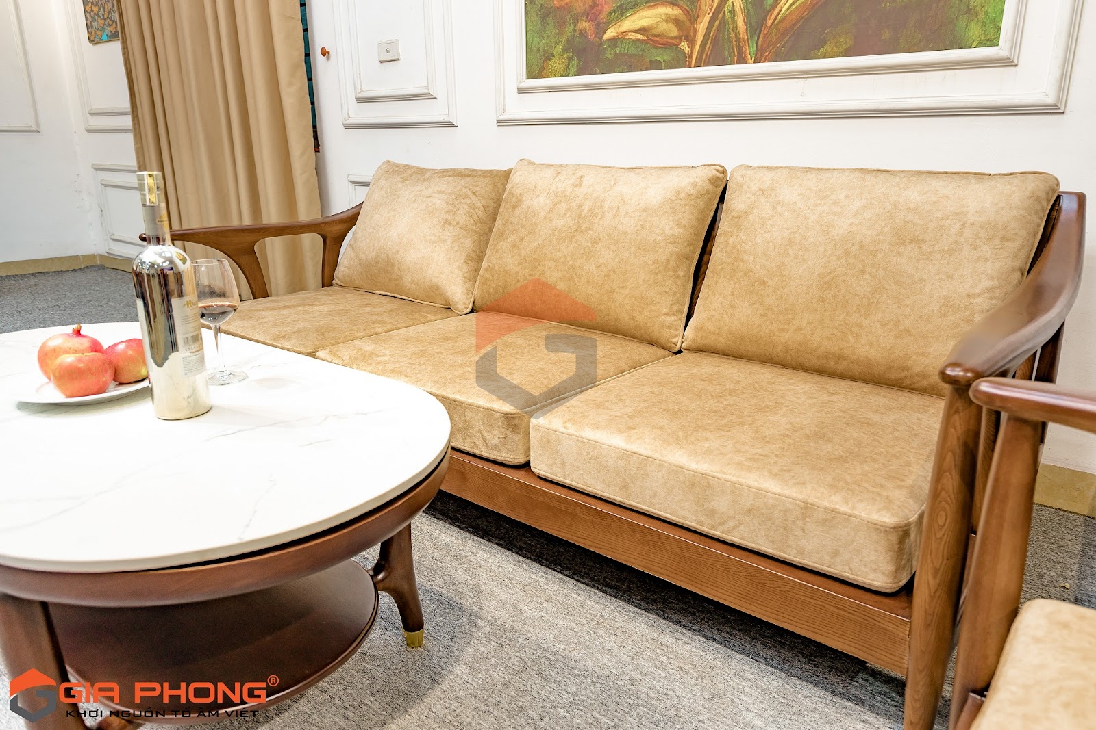 90+ mẫu ghế sofa gỗ có đệm cho phòng khách giá tốt nhất 2024