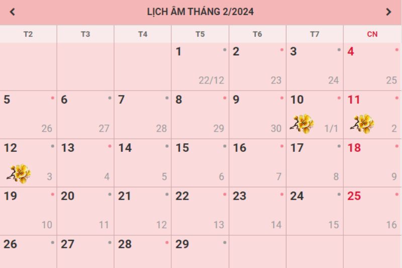 mùng 1 tết 2024