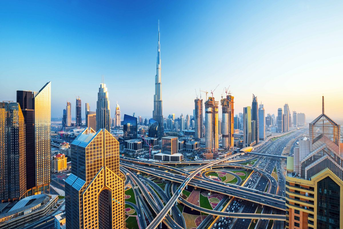 An image with the Infrastructure of Dubai
