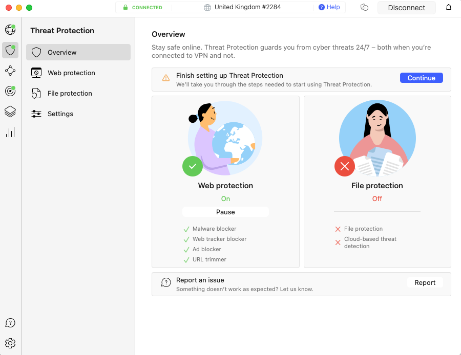 NordVPN Threat Protection MacOS