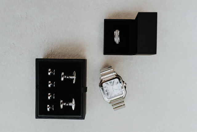 Jewelry is one of the most timeless wedding day gifts for brides and grooms.