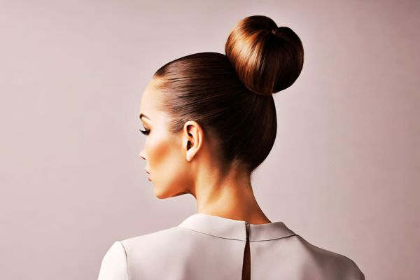 Sleek bun