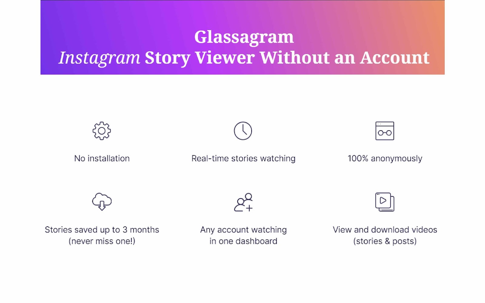 Glassagram | Private Instagram Viewer App