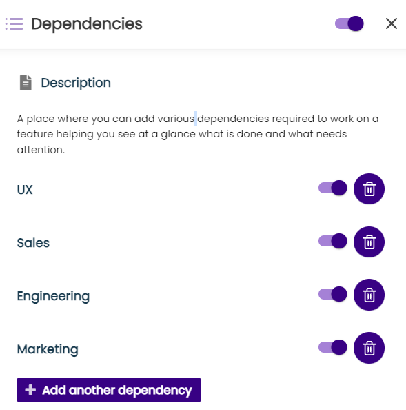 Dependency feature by Chisel