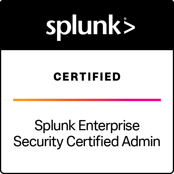 Splunk Enterprise Security Certified Admin