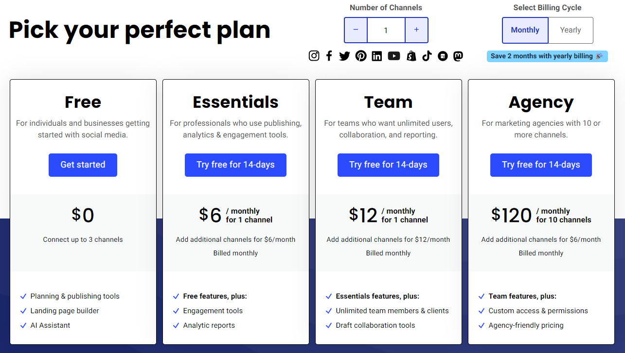 Pricing Plan for Buffer