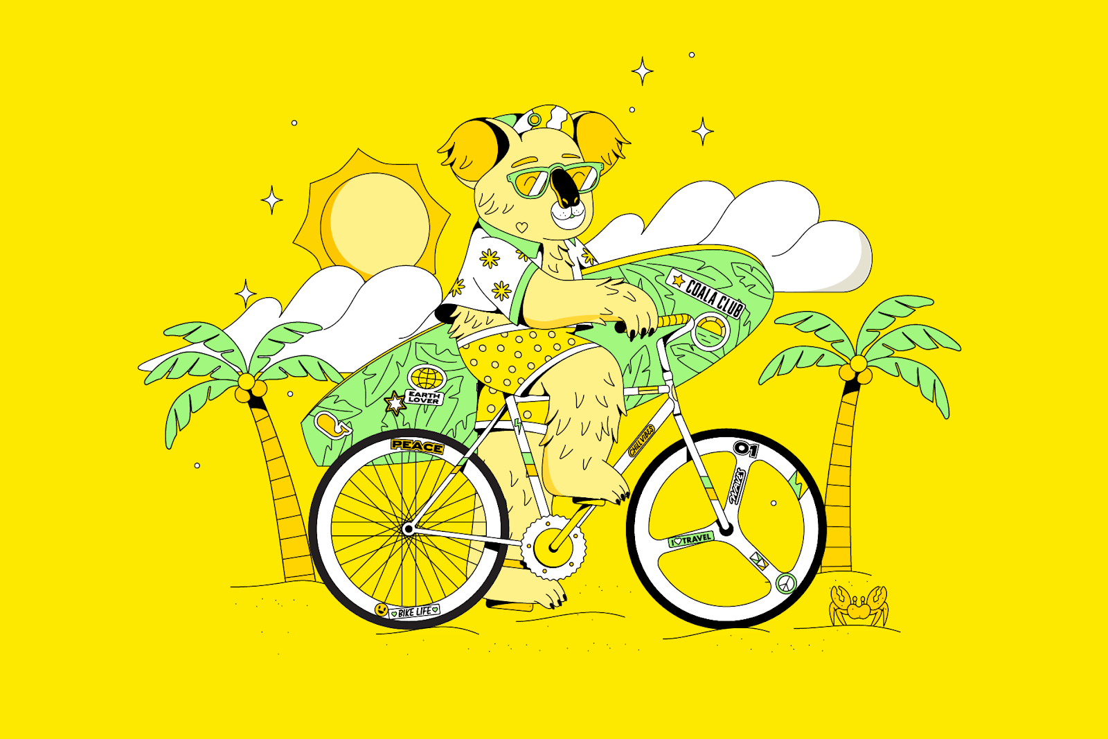 Artifact from the Scoot Airlines Illustration Showcase article on Abduzeedo