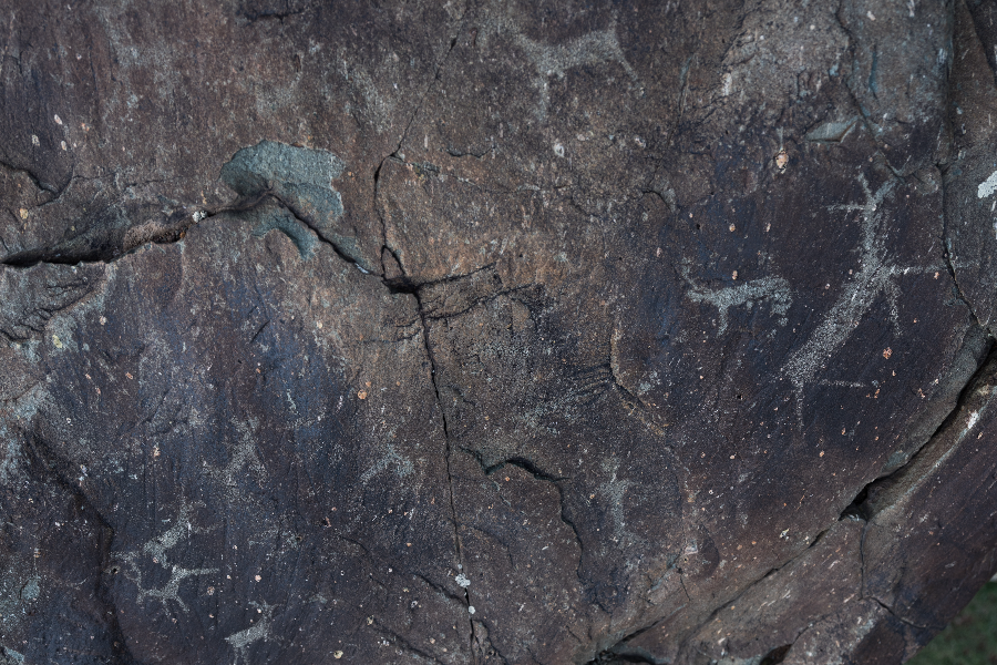 An image of cave paintings