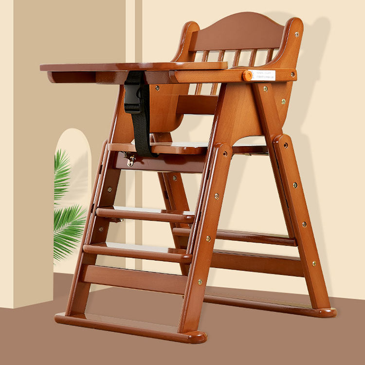 Vintage Wooden High Chair 