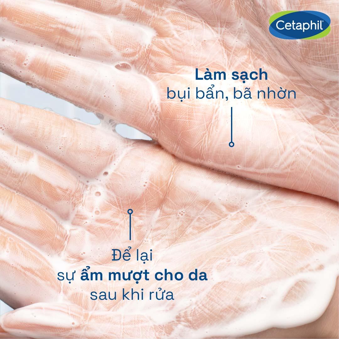 Sữa rửa mặt Cetaphil phù hợp với độ pH trên da nên không làm quá khô da