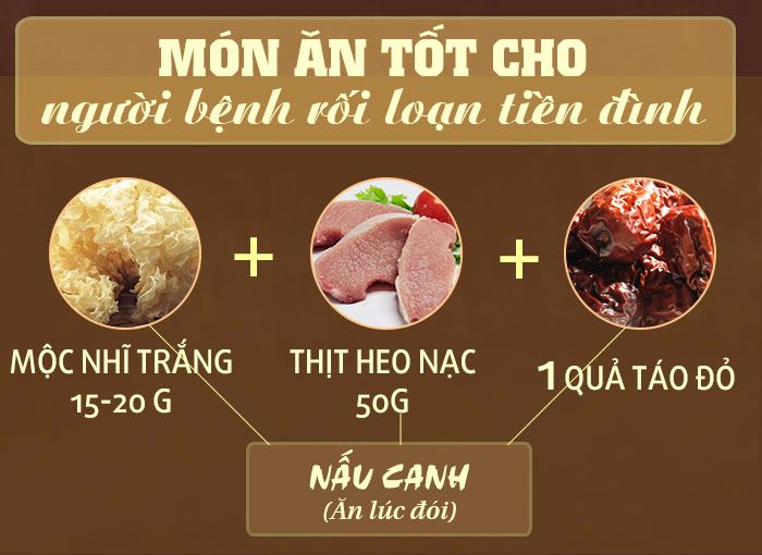 Món ăn tốt cho người bệnh rối loạn tiền đình