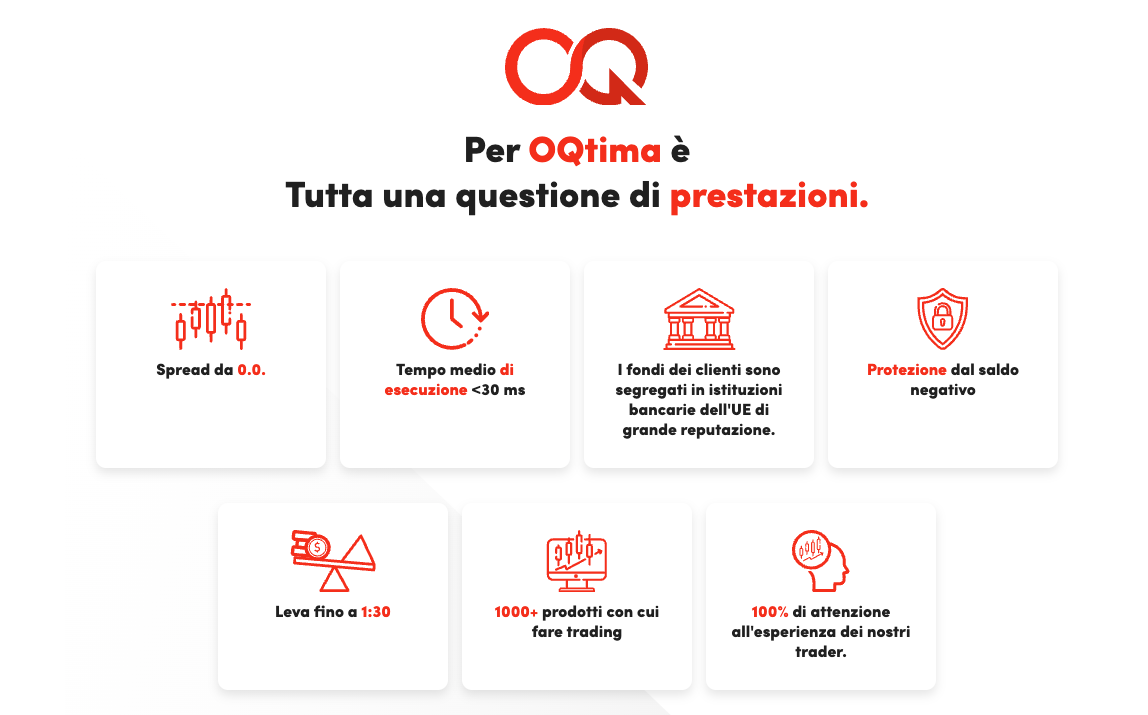 Caratteristiche principali di OQtima