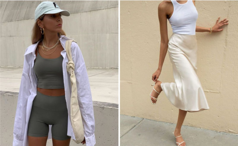 Clean girl aesthetic sports and classy outfits. 
