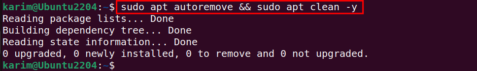 sudo apt autoremove