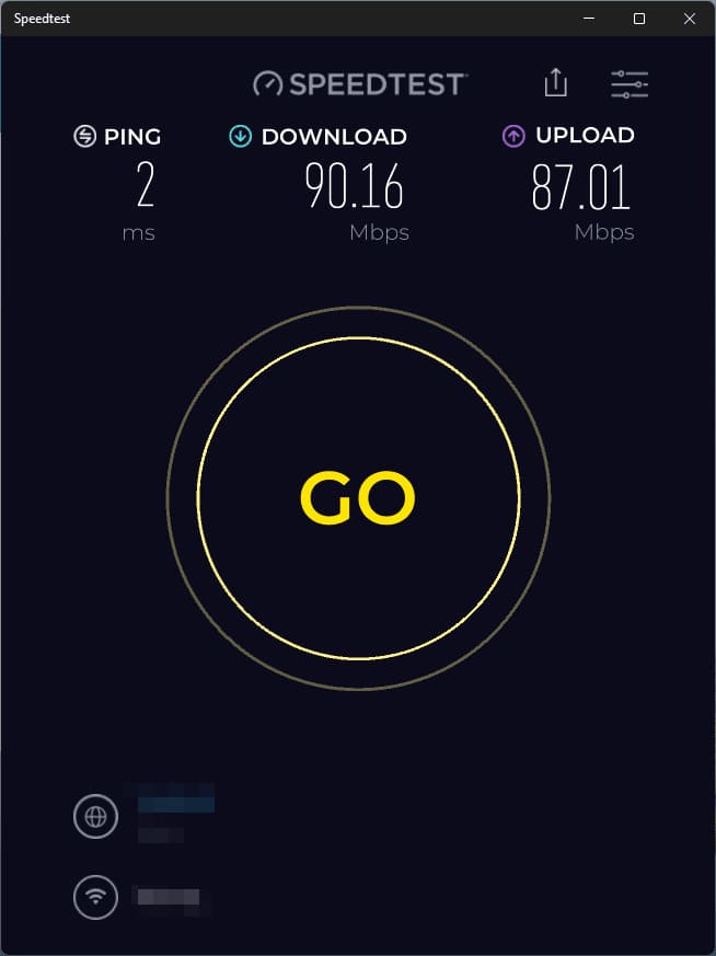 ISP initial speed on Windows