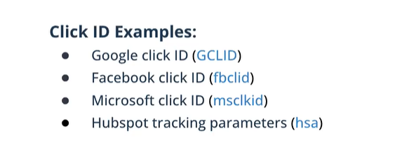 click ID examples