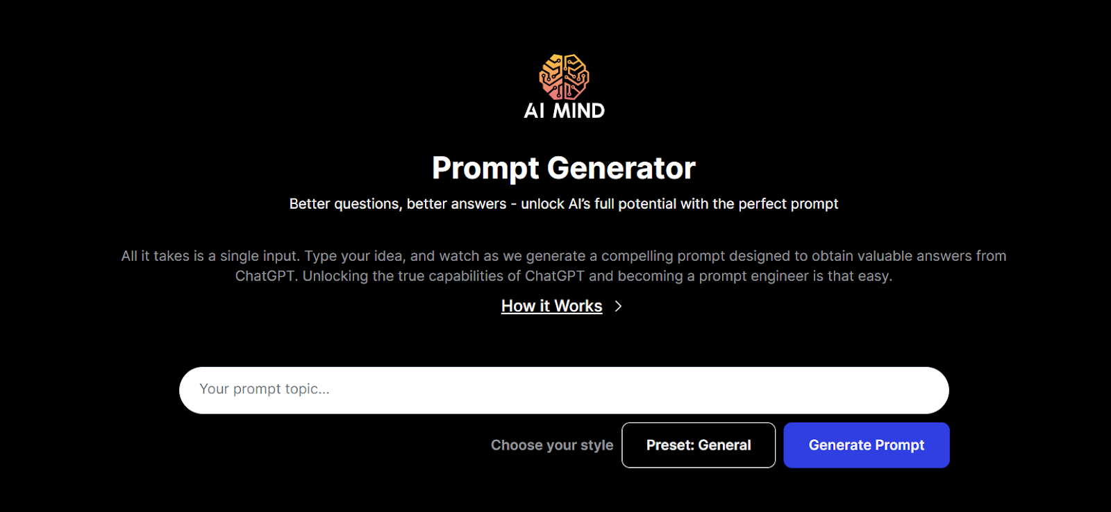 AIMind Prompt Generator