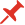 a red pin symbol.