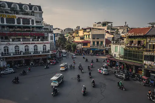 The Old Quarter in Hanoi