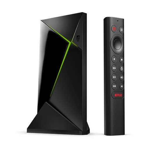 Nvidia Shield TV Pro Streaming Device and Remote Control