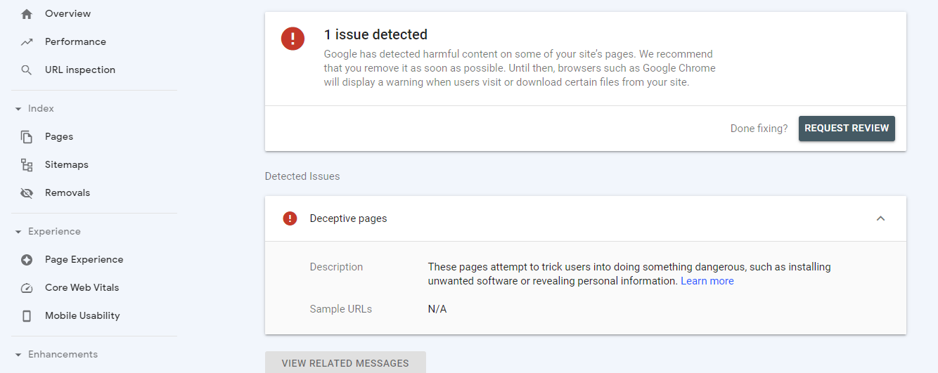 Google search console