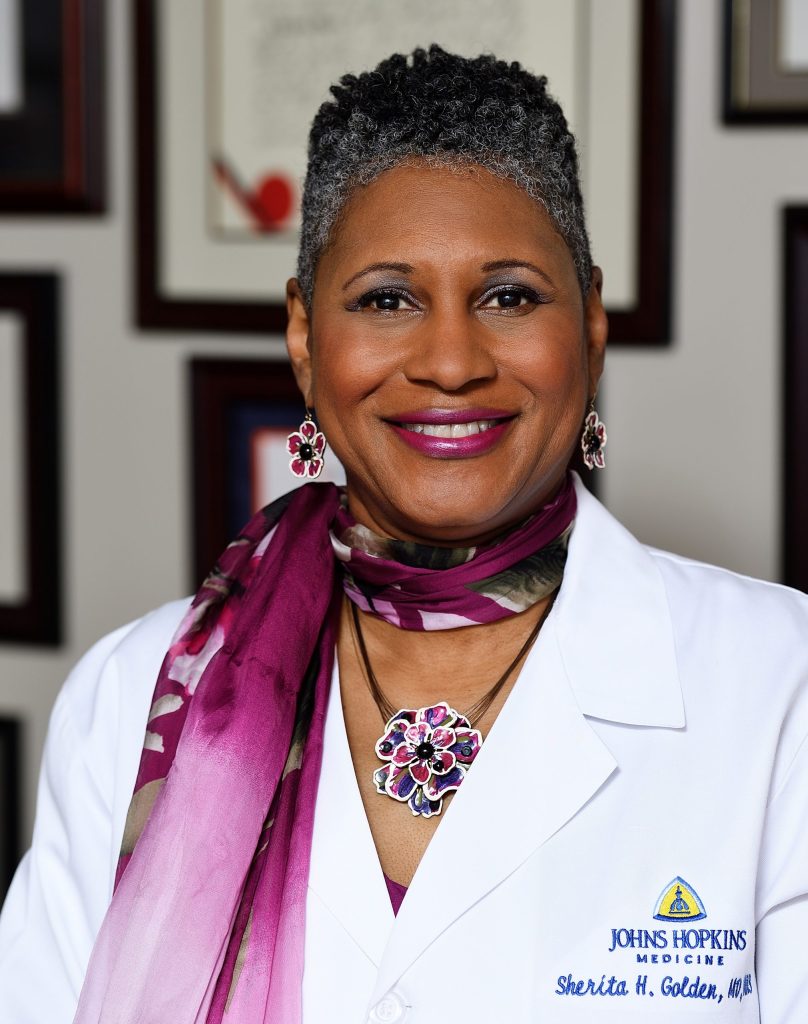 Johns Hopkins Prof.  Dr. Sherita Golden says that white males have a lot to repent for.