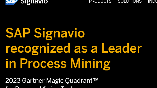 image showing Signavio as a process management platform