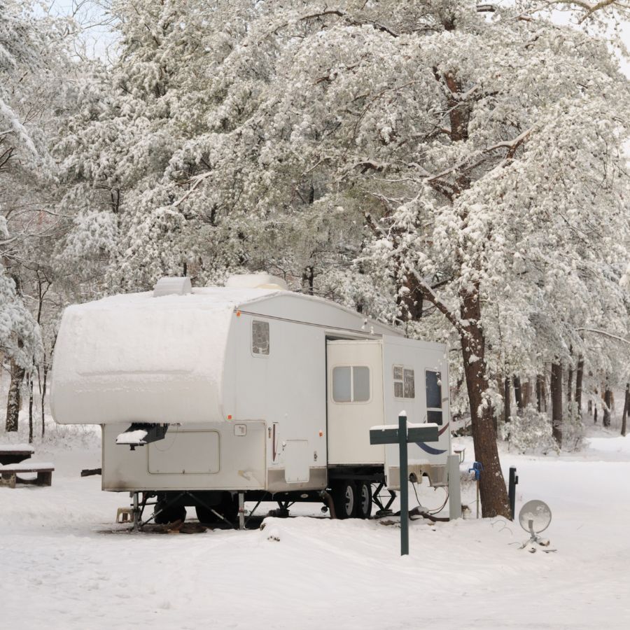 snowy rv