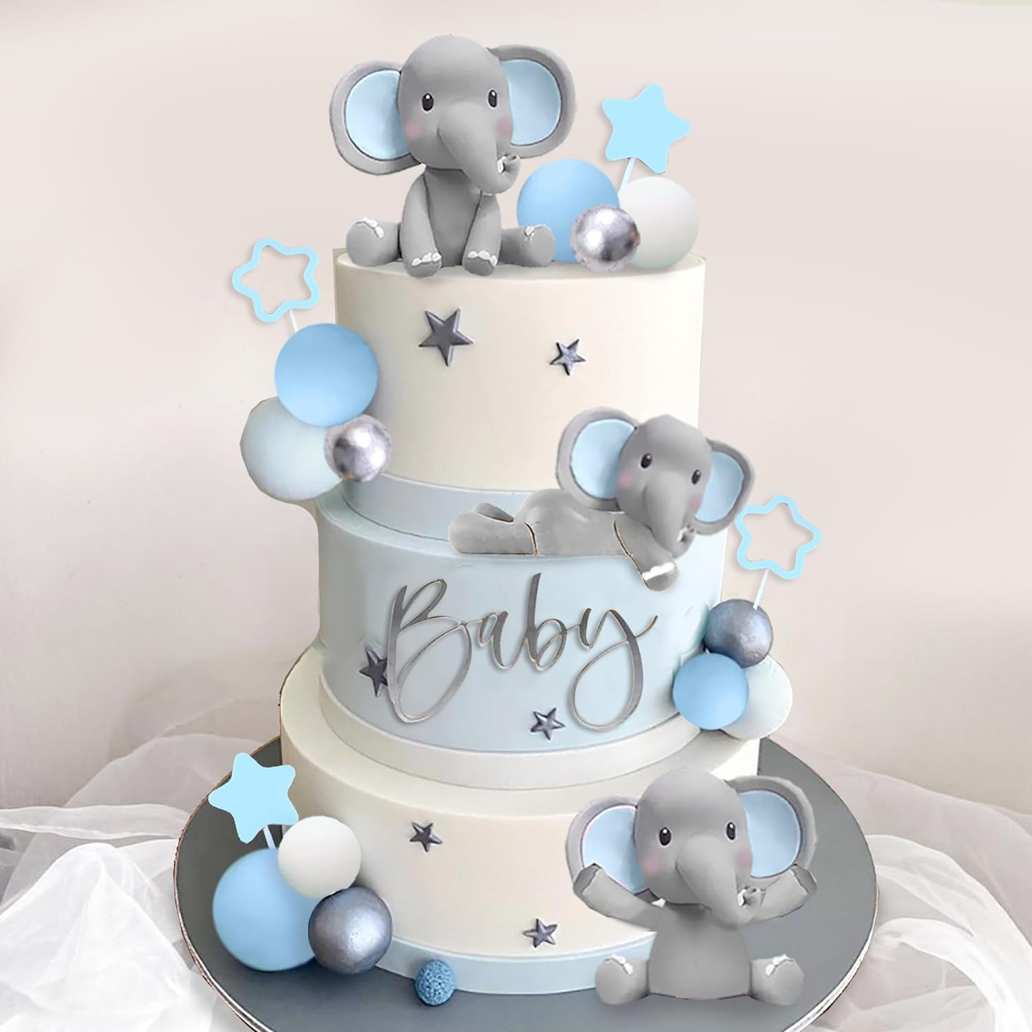 20 Amazing Elephant Baby Shower Cake Ideas