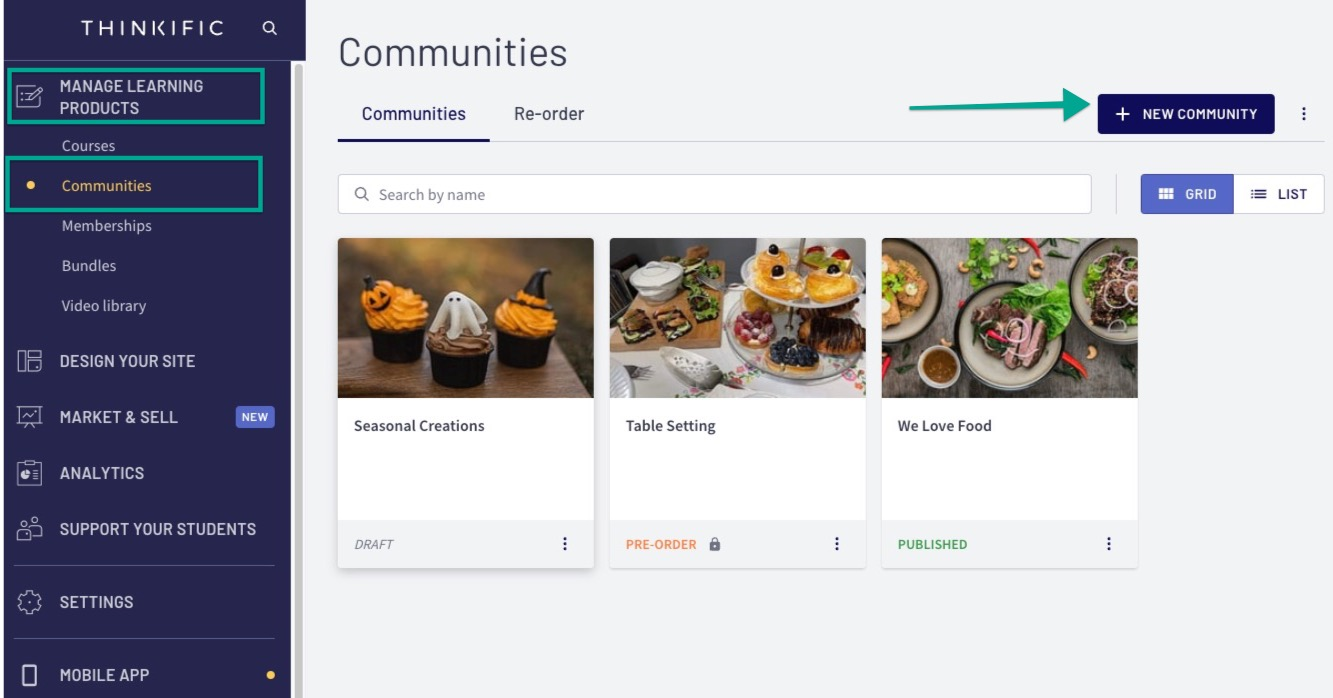 Community Features with Thinkific